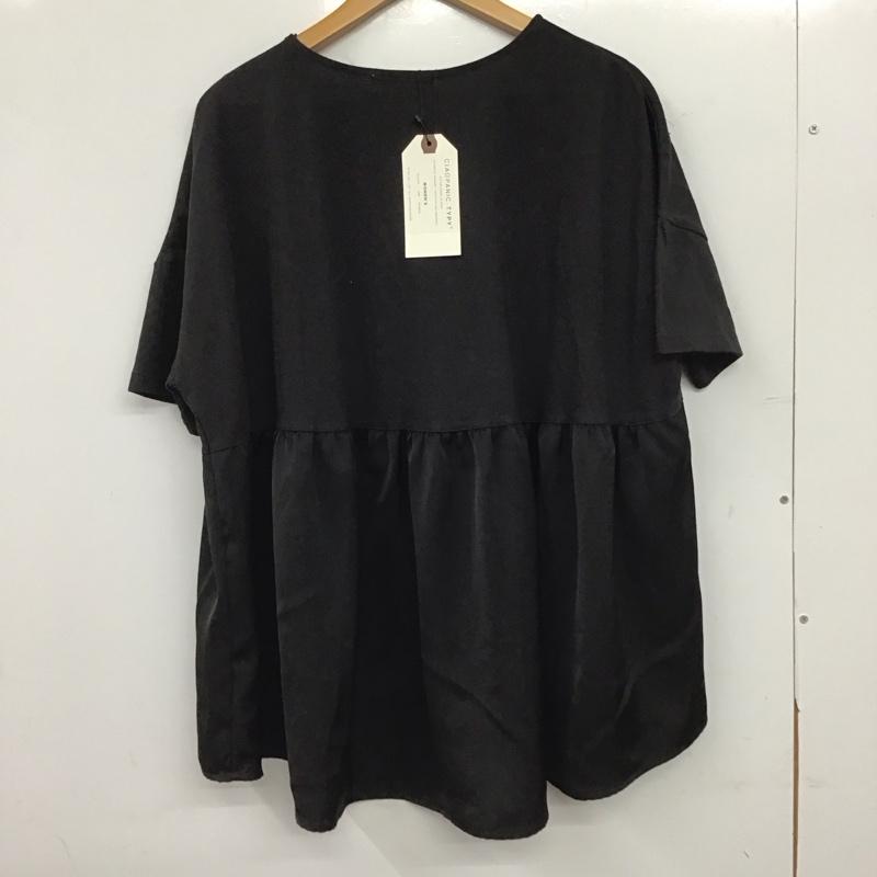 チャオパニックティピー CIAOPANIC TYPY カットソー 半袖 タグ付 ONE SIZE 無地 黒 / ブラック / black レディース USED 古着 中古 10153482