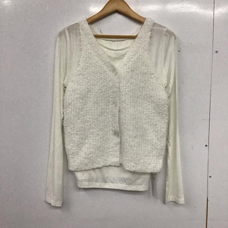 ミスティック mystic カットソー 長袖 タグ付 セット FREE 無地 白 / ホワイト / white レディース USED 古着 中古 10153484