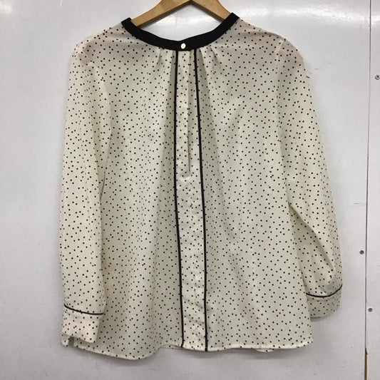 ノーリーズライト NOLLEY S Light シャツ、ブラウス 長袖 38 ドット 白 / ホワイト / white レディース USED 古着 中古 10153488