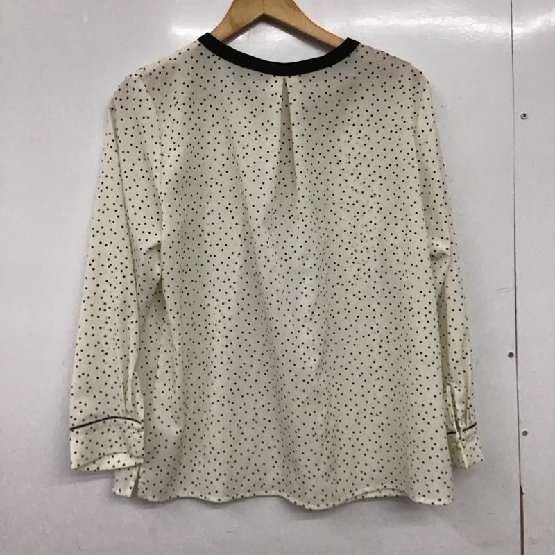 ノーリーズライト NOLLEY S Light シャツ、ブラウス 長袖 38 ドット 白 / ホワイト / white レディース USED 古着 中古 10153488
