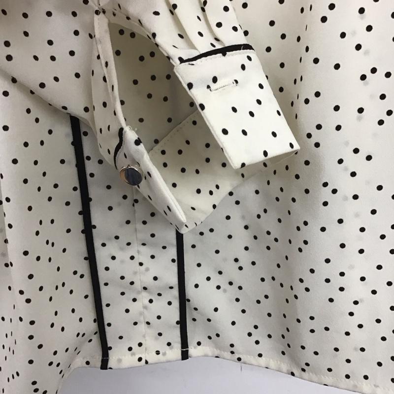 ノーリーズライト NOLLEY S Light シャツ、ブラウス 長袖 38 ドット 白 / ホワイト / white レディース USED 古着 中古 10153488