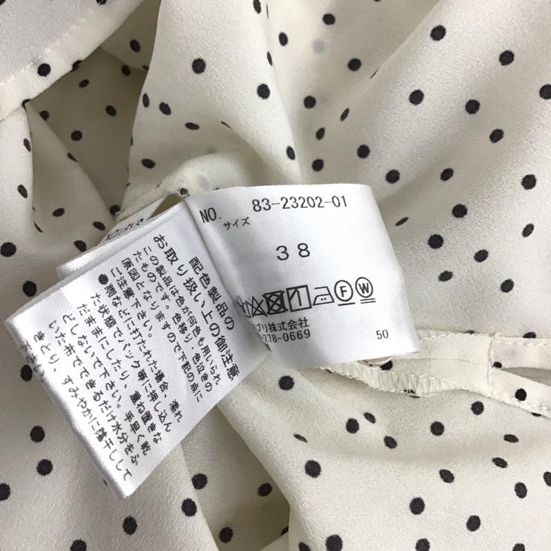 ノーリーズライト NOLLEY S Light シャツ、ブラウス 長袖 38 ドット 白 / ホワイト / white レディース USED 古着 中古 10153488