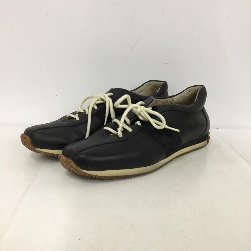 リーガル REGAL スニーカー スニーカー BE15 レザースニーカー 23.5 23.5cm 無地 黒 / ブラック / black レディース USED 古着 中古 10153489