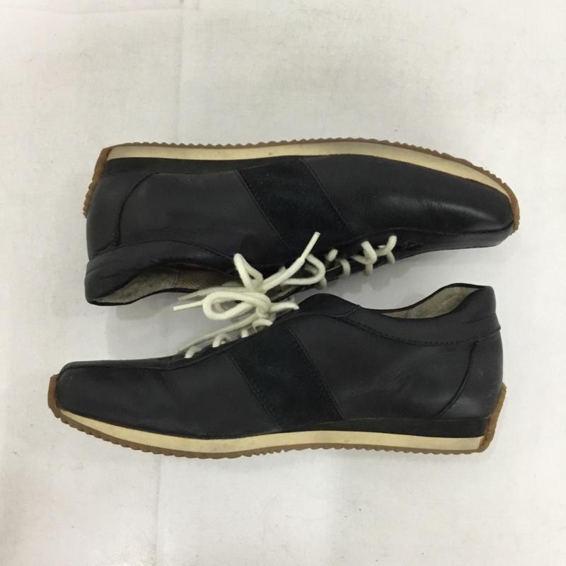 リーガル REGAL スニーカー スニーカー BE15 レザースニーカー 23.5 23.5cm 無地 黒 / ブラック / black レディース USED 古着 中古 10153489