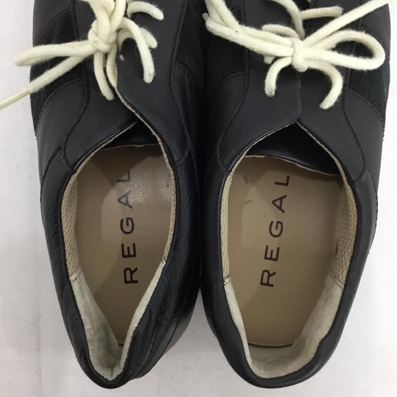 リーガル REGAL スニーカー スニーカー BE15 レザースニーカー 23.5 23.5cm 無地 黒 / ブラック / black レディース USED 古着 中古 10153489