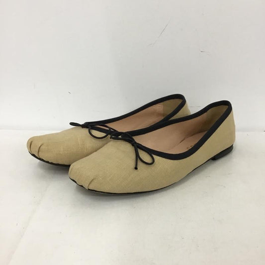古着 USED パンプス パンプス SPELTA バレエシューズ 37 無地 ベージュ / ベージュ / beige X 黒 / ブラック / black レディース USED 古着 中古 10153491