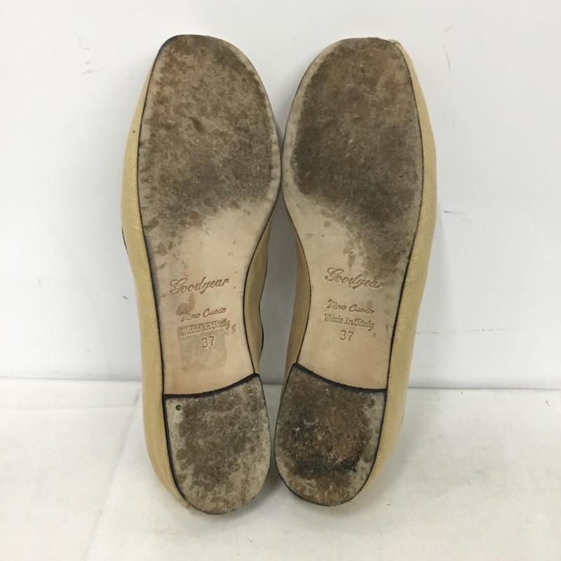 古着 USED パンプス パンプス SPELTA バレエシューズ 37 無地 ベージュ / ベージュ / beige X 黒 / ブラック / black レディース USED 古着 中古 10153491