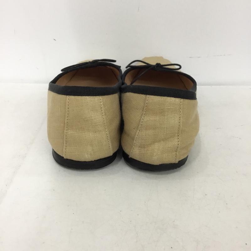 古着 USED パンプス パンプス SPELTA バレエシューズ 37 無地 ベージュ / ベージュ / beige X 黒 / ブラック / black レディース USED 古着 中古 10153491