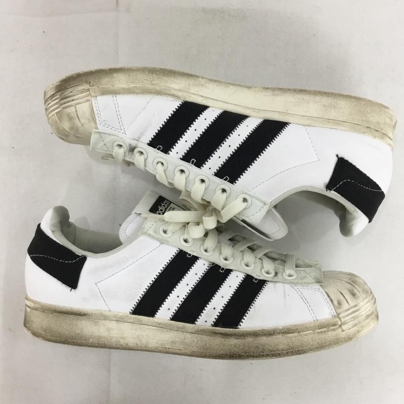 アディダス adidas スニーカー スニーカー GV7615 スーパースター SUPERSTAR PARLEY 27.5 27.5cm ロゴ、文字 白 / ホワイト / white X 黒 / ブラック / black メンズ USED 古着 中古 10153494