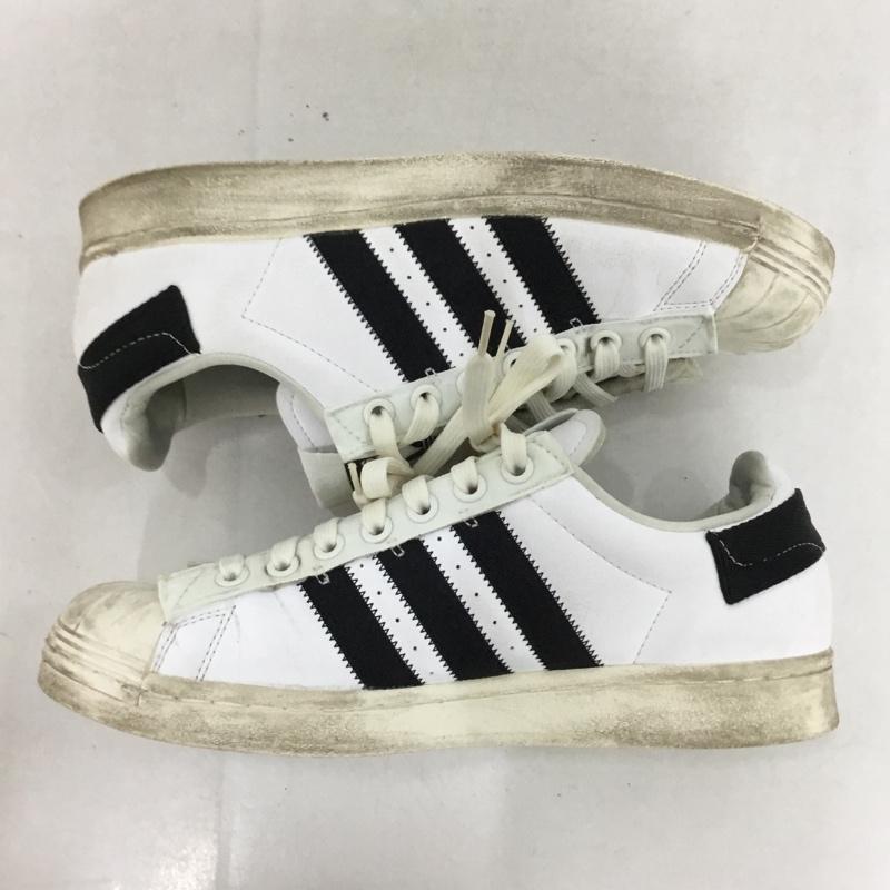 アディダス adidas スニーカー スニーカー GV7615 スーパースター SUPERSTAR PARLEY 27.5 27.5cm ロゴ、文字 白 / ホワイト / white X 黒 / ブラック / black メンズ USED 古着 中古 10153494