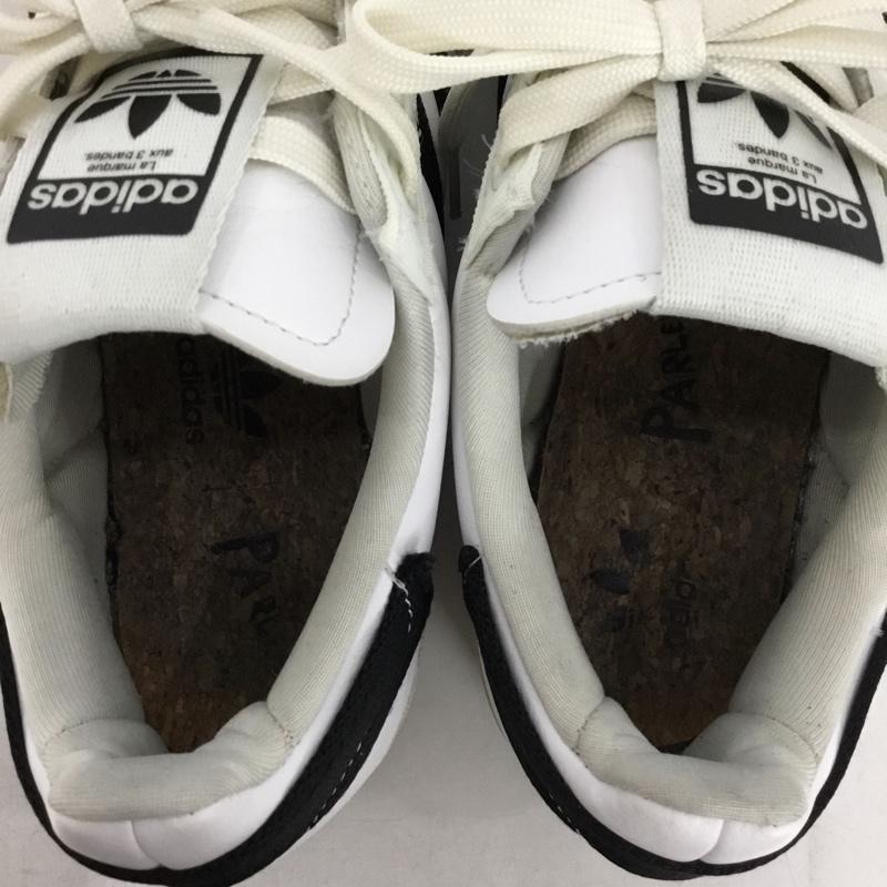 アディダス adidas スニーカー スニーカー GV7615 スーパースター SUPERSTAR PARLEY 27.5 27.5cm ロゴ、文字 白 / ホワイト / white X 黒 / ブラック / black メンズ USED 古着 中古 10153494
