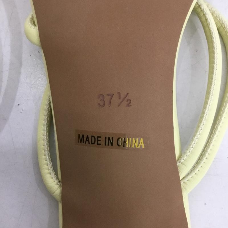 ビューティアンドユースユナイテッドアローズ BEAUTY&YOUTH UNITED ARROWS サンダル サンダル ミュール 37.5 無地 黄 / イエロー / yellow レディース USED 古着 中古 10153498