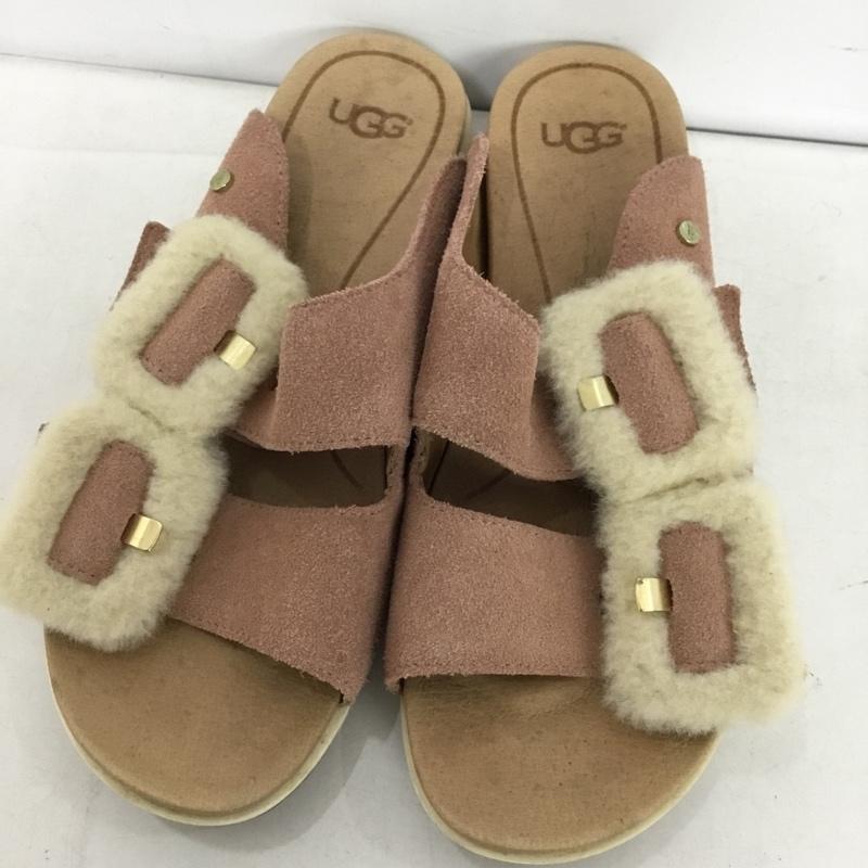 アグ UGG サンダル サンダル 1101049 FLUFF INDIO 23cm 23.0cm 無地 桃 / ピンク / pink レディース USED 古着 中古 10153503
