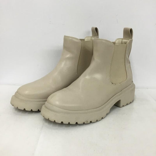 ニコアンド niko and... ブーツ ショートブーツ サイドゴアブーツ フェイクレザー 軽量 L L 無地 ベージュ / ベージュ / beige レディース USED 古着 中古 10153504