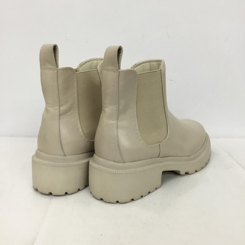 ニコアンド niko and... ブーツ ショートブーツ サイドゴアブーツ フェイクレザー 軽量 L L 無地 ベージュ / ベージュ / beige レディース USED 古着 中古 10153504