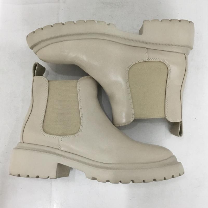 ニコアンド niko and... ブーツ ショートブーツ サイドゴアブーツ フェイクレザー 軽量 L L 無地 ベージュ / ベージュ / beige レディース USED 古着 中古 10153504