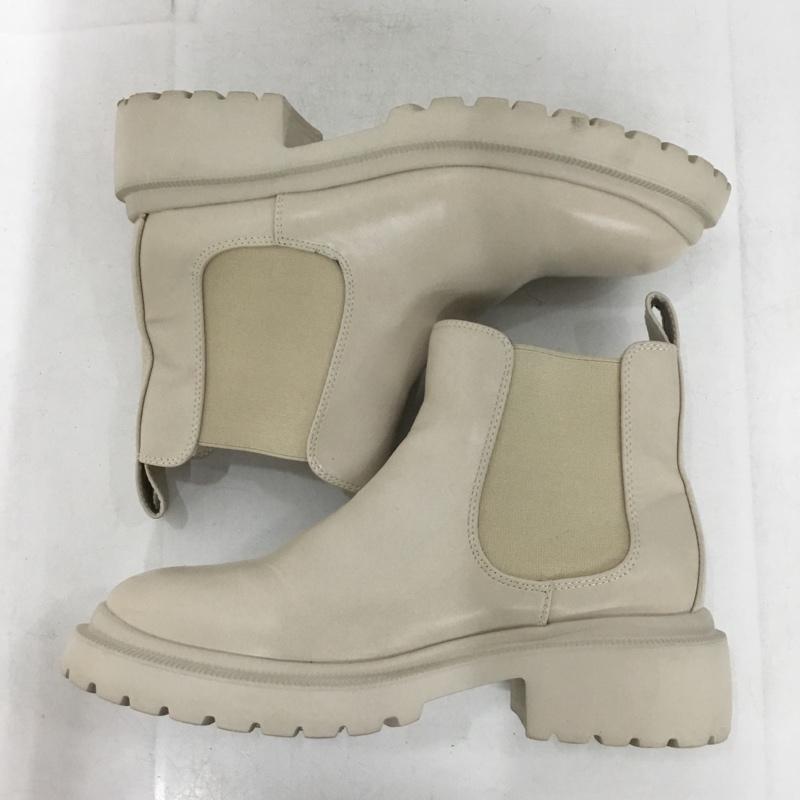 ニコアンド niko and... ブーツ ショートブーツ サイドゴアブーツ フェイクレザー 軽量 L L 無地 ベージュ / ベージュ / beige レディース USED 古着 中古 10153504