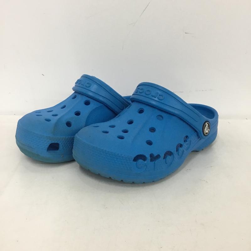 クロックス crocs シューズ シューズ 207013 キッズ バヤ クロッグ C11 サンダル ロゴ、文字 青 / ブルー / blue ボーイズ USED 古着 中古 10153505