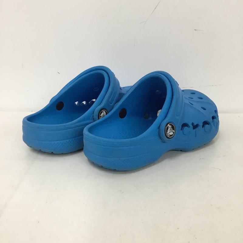 クロックス crocs シューズ シューズ 207013 キッズ バヤ クロッグ C11 サンダル ロゴ、文字 青 / ブルー / blue ボーイズ USED 古着 中古 10153505
