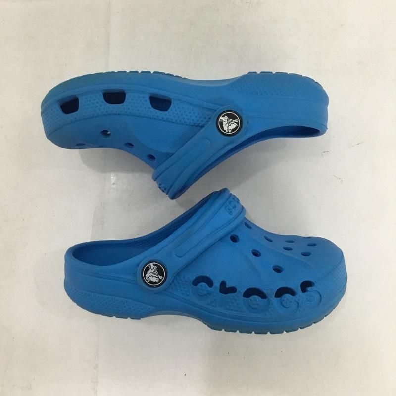 クロックス crocs シューズ シューズ 207013 キッズ バヤ クロッグ C11 サンダル ロゴ、文字 青 / ブルー / blue ボーイズ USED 古着 中古 10153505