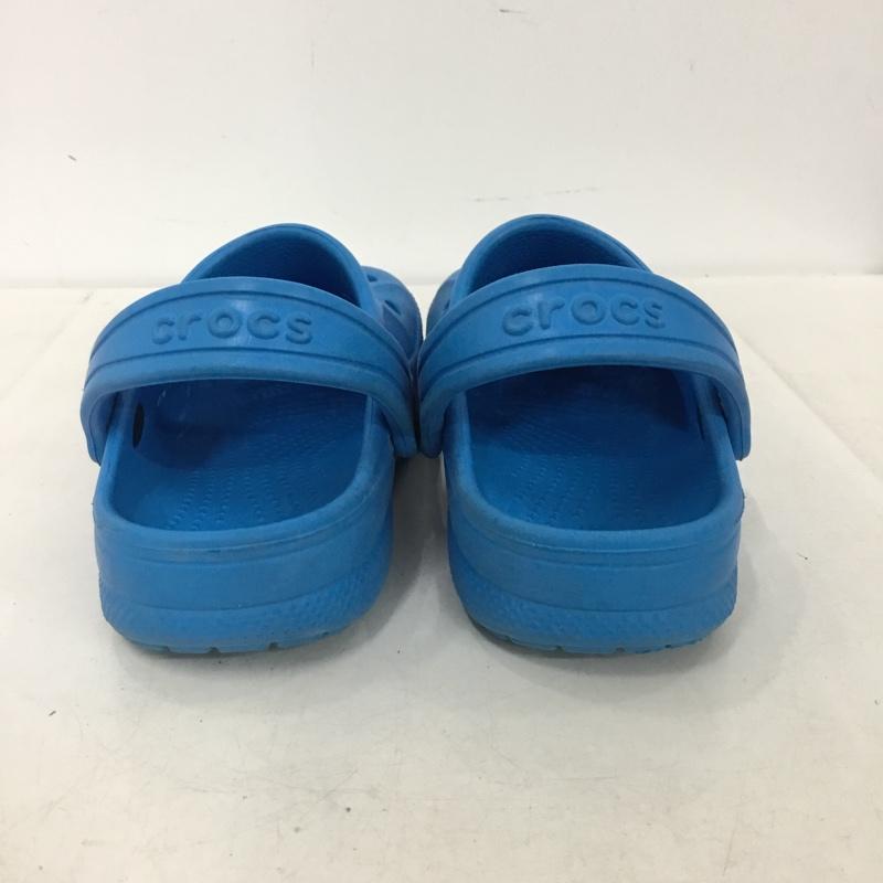 クロックス crocs シューズ シューズ 207013 キッズ バヤ クロッグ C11 サンダル ロゴ、文字 青 / ブルー / blue ボーイズ USED 古着 中古 10153505