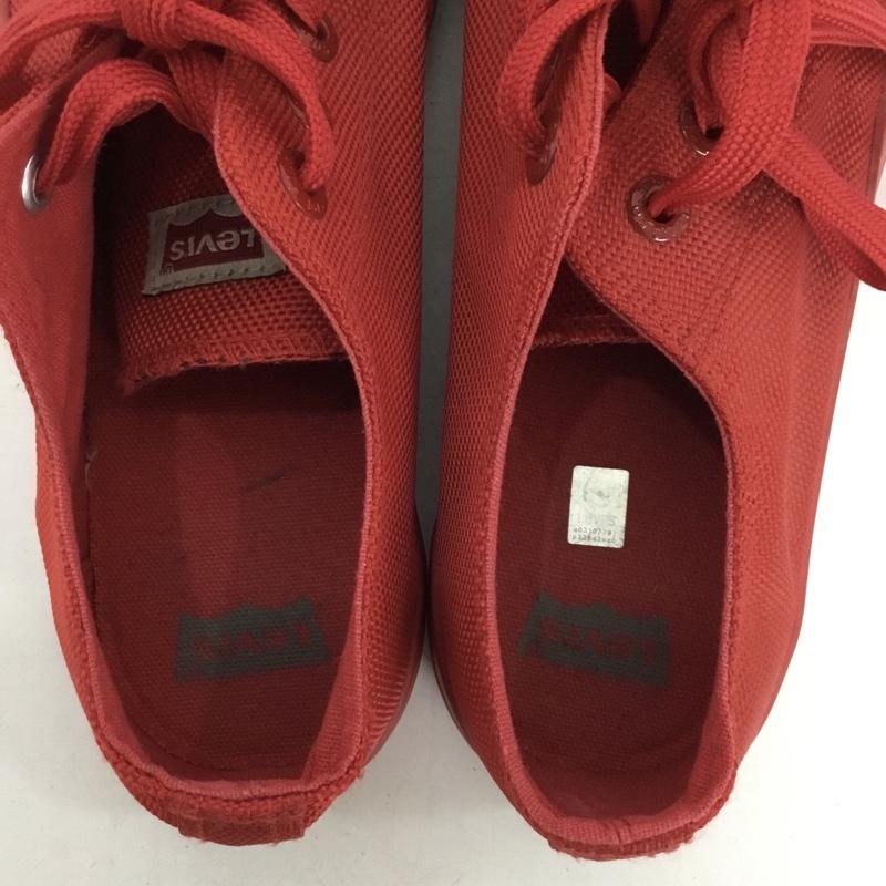 リーバイス Levi s スニーカー スニーカー 222644-860-87 ローカット US7.5 US：7.5 無地 赤 / レッド / red メンズ USED 古着 中古 10153506