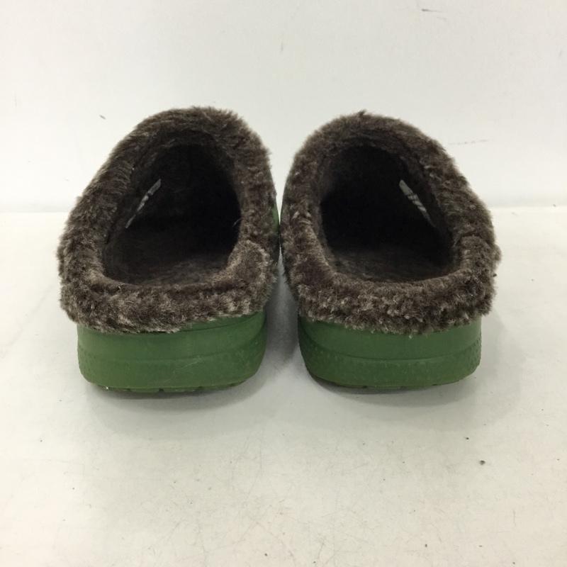 クロックス crocs シューズ シューズ バヤ ラインド クロッグ ボア C11 キッズ ロゴ、文字 カーキ / カーキ / khaki ボーイズ USED 古着 中古 10153512