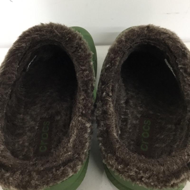 クロックス crocs シューズ シューズ バヤ ラインド クロッグ ボア C11 キッズ ロゴ、文字 カーキ / カーキ / khaki ボーイズ USED 古着 中古 10153512