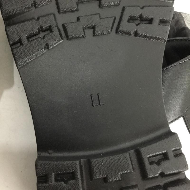 古着 USED サンダル サンダル melume レースリボンサンダル LL タグ付き LL 無地 黒 / ブラック / black レディース USED 古着 中古 10153513