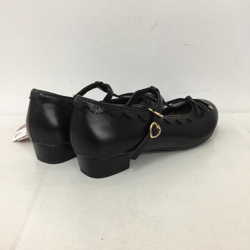 古着 USED パンプス パンプス ストラップレインパンプス 青木美沙子 防水 LL LL 無地 黒 / ブラック / black レディース USED 古着 中古 10153515