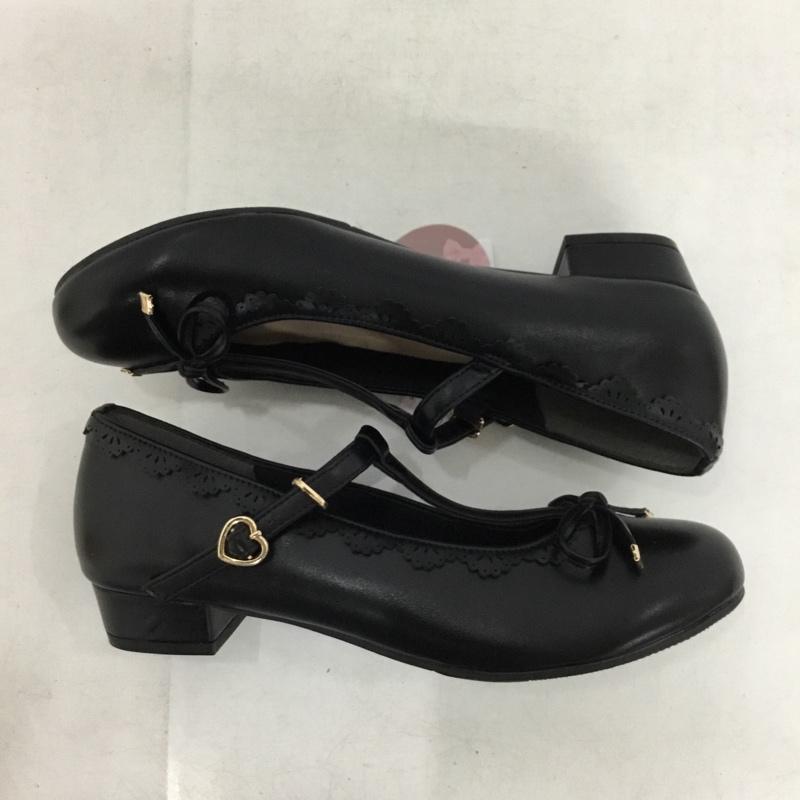 古着 USED パンプス パンプス ストラップレインパンプス 青木美沙子 防水 LL LL 無地 黒 / ブラック / black レディース USED 古着 中古 10153515