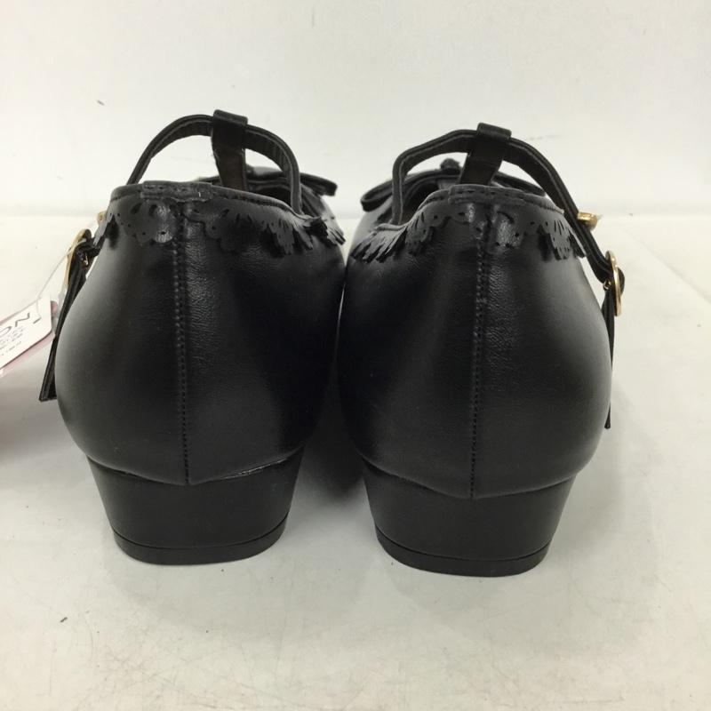 古着 USED パンプス パンプス ストラップレインパンプス 青木美沙子 防水 LL LL 無地 黒 / ブラック / black レディース USED 古着 中古 10153515