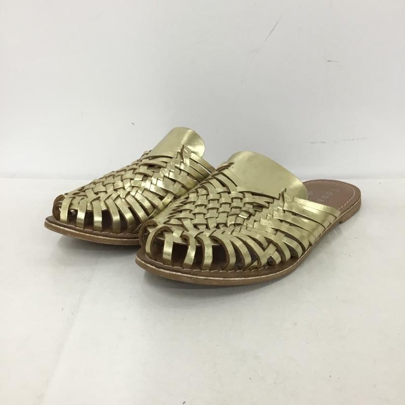 ニコアンド niko and... ミュール ミュール Tonala by niko and メッシュ 39 無地 金 / ゴールド / gold color レディース USED 古着 中古 10153519