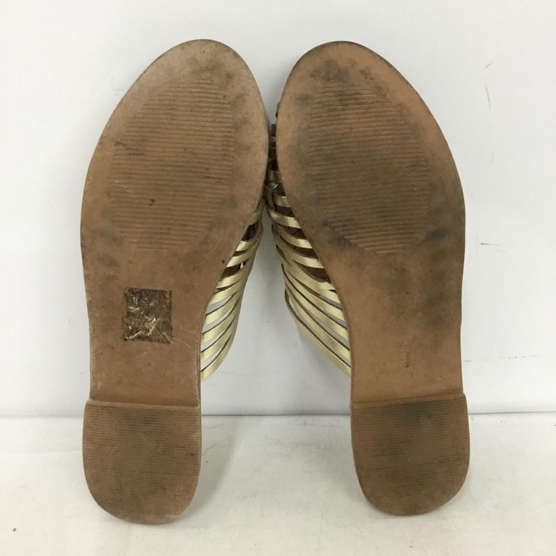 ニコアンド niko and... ミュール ミュール Tonala by niko and メッシュ 39 無地 金 / ゴールド / gold color レディース USED 古着 中古 10153519
