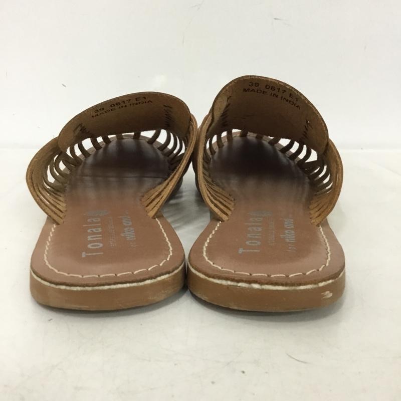 ニコアンド niko and... ミュール ミュール Tonala by niko and メッシュ 39 無地 金 / ゴールド / gold color レディース USED 古着 中古 10153519