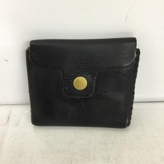 ホーボー hobo 財布 コンパクト財布 レザー ミニ財布 ロゴ、文字 黒 / ブラック / black メンズ USED 古着 中古 10153522