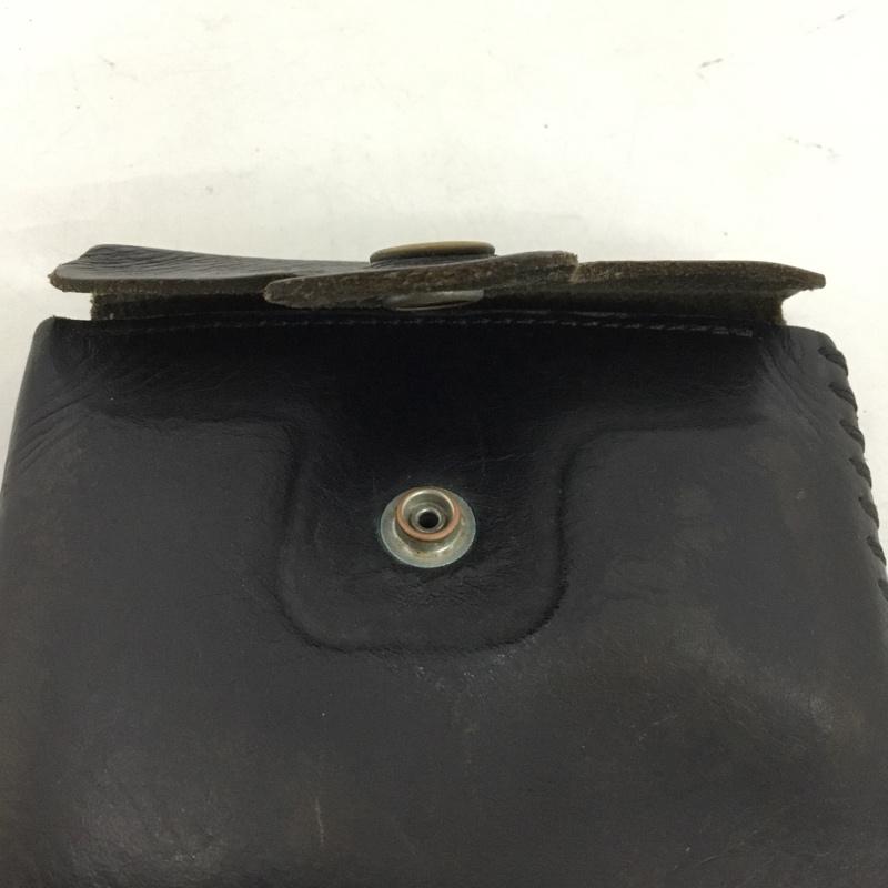 ホーボー hobo 財布 コンパクト財布 レザー ミニ財布 ロゴ、文字 黒 / ブラック / black メンズ USED 古着 中古 10153522