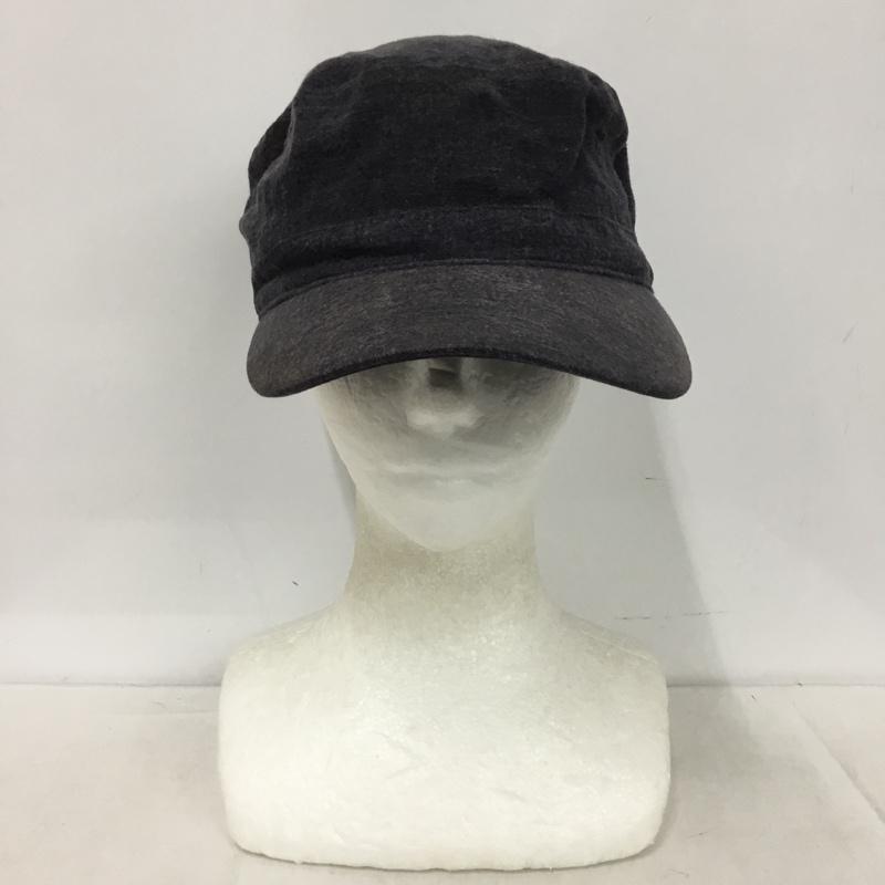 ニューエラ NEW ERA 帽子 キャップ 58.7cm ワークキャップ ロゴ、文字 紺 / ネイビー / navy メンズ USED 古着 中古 10153525