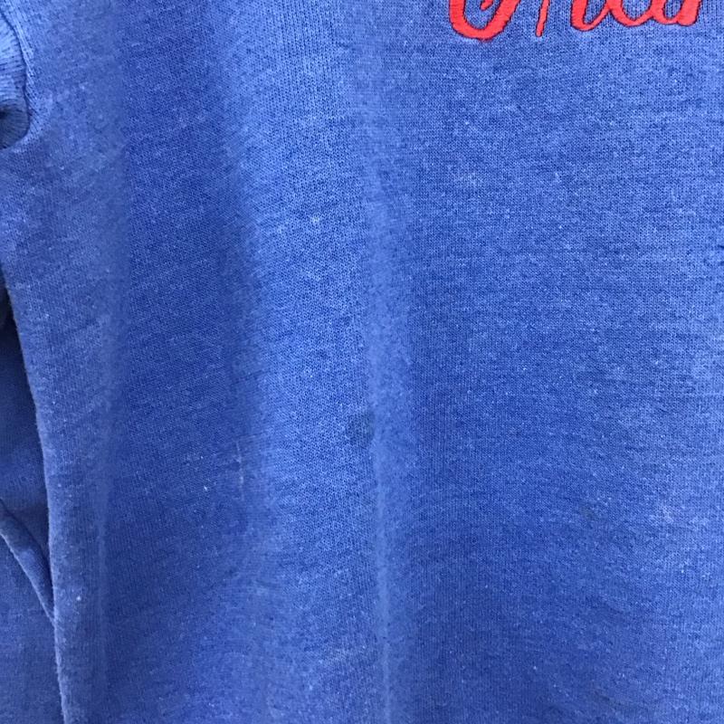 古着 USED トレーナー 長袖 長袖トレーナー スウェット クルーネック プルオーバー L ロゴ、文字 青 / ブルー / blue メンズ USED 古着 中古 10153529