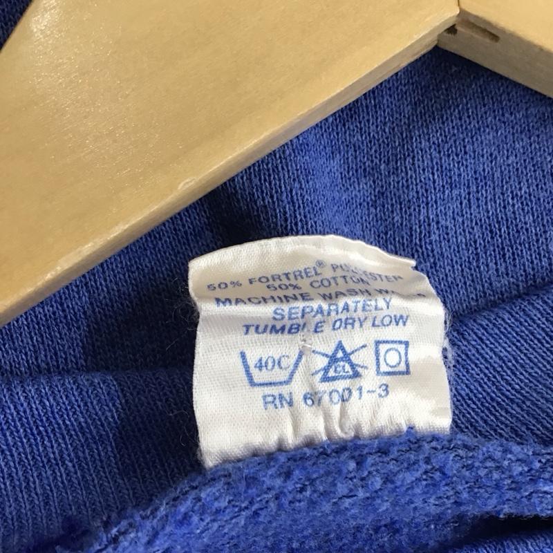古着 USED トレーナー 長袖 長袖トレーナー スウェット クルーネック プルオーバー L ロゴ、文字 青 / ブルー / blue メンズ USED 古着 中古 10153529