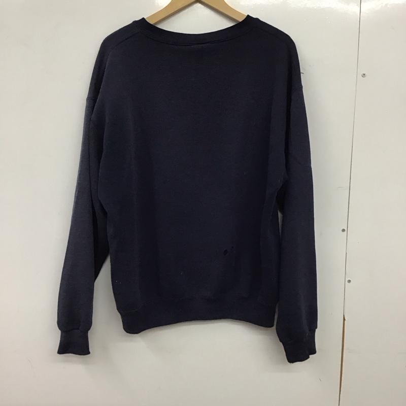 古着 USED トレーナー 長袖 長袖トレーナー スウェット クルーネック プルオーバー L プリント 紺 / ネイビー / navy メンズ USED 古着 中古 10153531