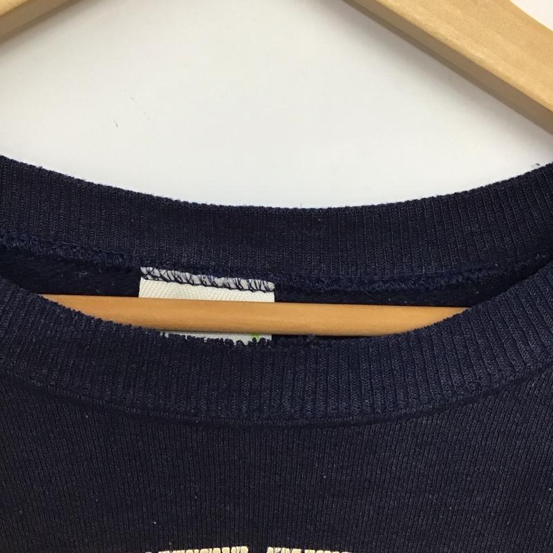 古着 USED トレーナー 長袖 長袖トレーナー スウェット クルーネック プルオーバー L プリント 紺 / ネイビー / navy メンズ USED 古着 中古 10153531