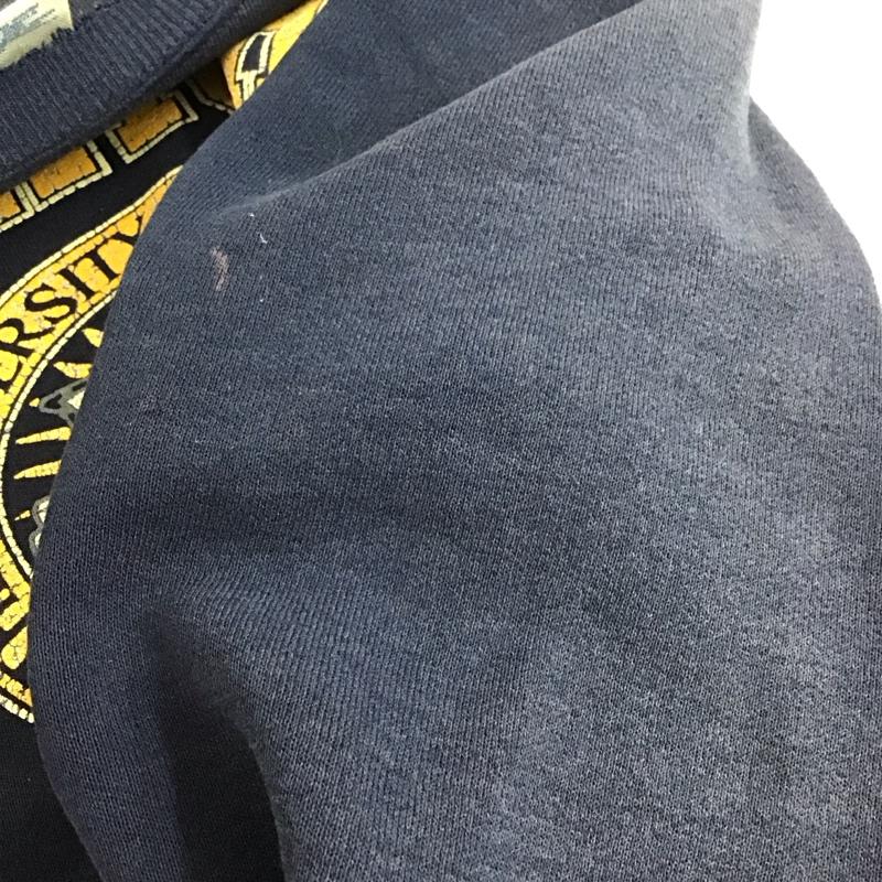 古着 USED トレーナー 長袖 長袖トレーナー スウェット クルーネック プルオーバー L プリント 紺 / ネイビー / navy メンズ USED 古着 中古 10153531