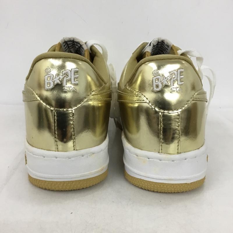アベイシングエイプ A BATHING APE スニーカー スニーカー FS-001 BAPE STA 2009年 28cm 箱有 28.0cm ロゴ、文字 金 / ゴールド / gold color メンズ USED 古着 中古 10153533