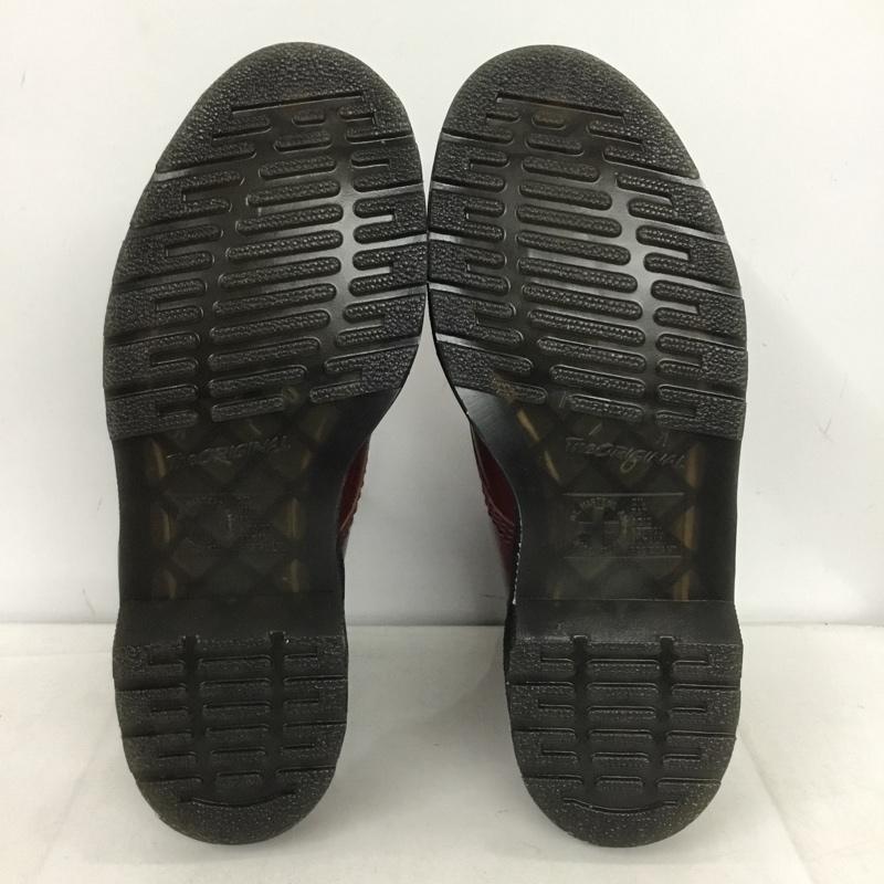 ドクターマーチン Dr.Martens ブーツ ショートブーツ 101GST フロントジップ サイドゴア フロントファスナー UK7 US：8 無地 茶 / ブラウン / brown メンズ USED 古着 中古 10153539