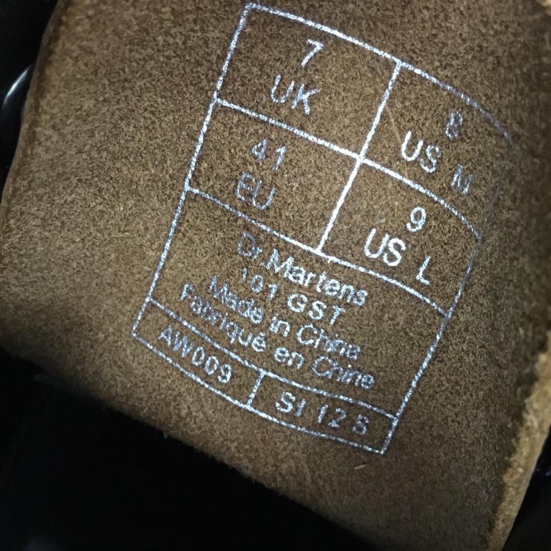 ドクターマーチン Dr.Martens ブーツ ショートブーツ 101GST フロントジップ サイドゴア フロントファスナー UK7 US：8 無地 茶 / ブラウン / brown メンズ USED 古着 中古 10153539