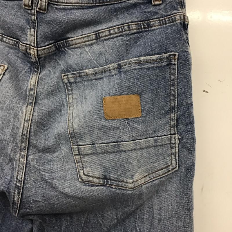 ザラ ZARA パンツ デニム、ジーンズ デニムパンツ スリムパンツ カジュアルパンツ ストレッチパンツ 42インチ ダメージ加工 インディゴ / インディゴ / Indigo メンズ USED 古着 中古 10153540