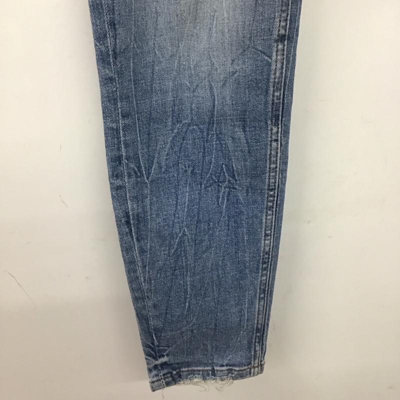 ザラ ZARA パンツ デニム、ジーンズ デニムパンツ スリムパンツ カジュアルパンツ ストレッチパンツ 42インチ ダメージ加工 インディゴ / インディゴ / Indigo メンズ USED 古着 中古 10153540