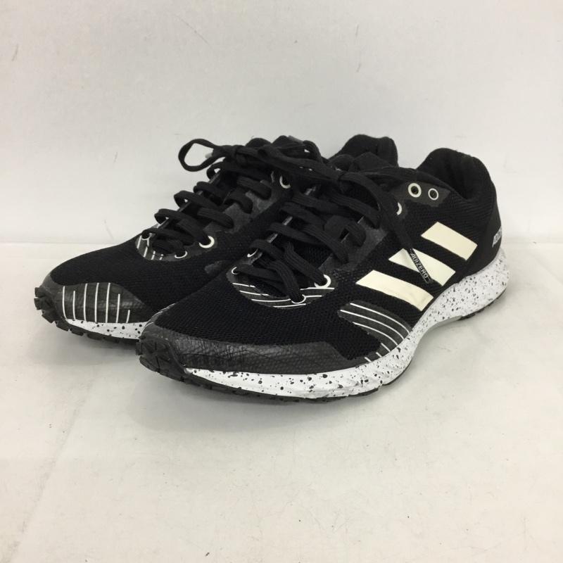 アディダス adidas スニーカー スニーカー B37391 adizero RC 25cm 25.0cm ロゴ、文字 黒 / ブラック / black X 白 / ホワイト / white レディース USED 古着 中古 10153541