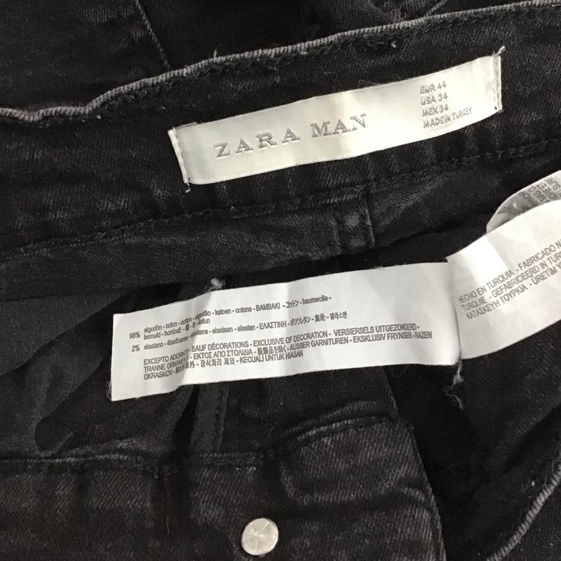 ザラ ZARA パンツ デニム、ジーンズ デニムパンツ スリムパンツ カジュアルパンツ ストレッチパンツ 44インチ 無地 ダークグレー / ダークグレー / メンズ USED 古着 中古 10153542